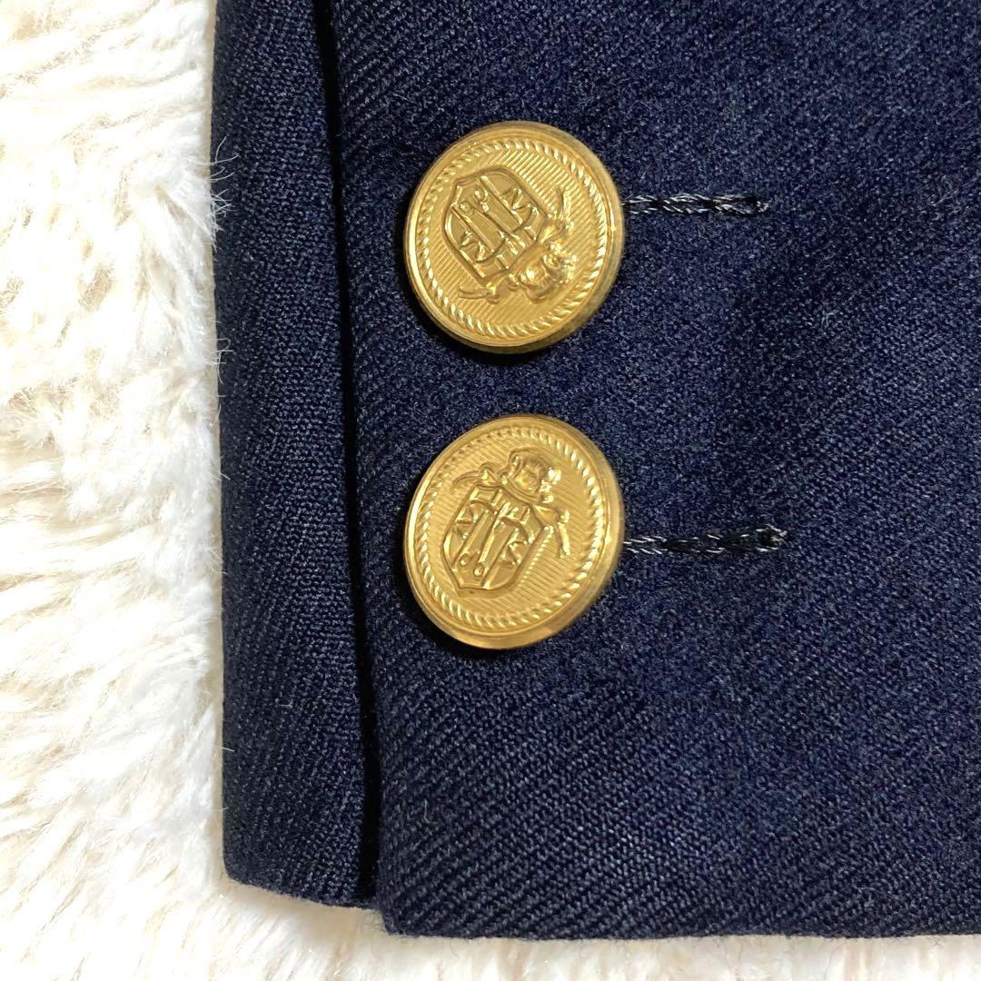 希少サイズ　2XL ジェイプレス 紺ブレ 金ボタン　テーラード　ウール