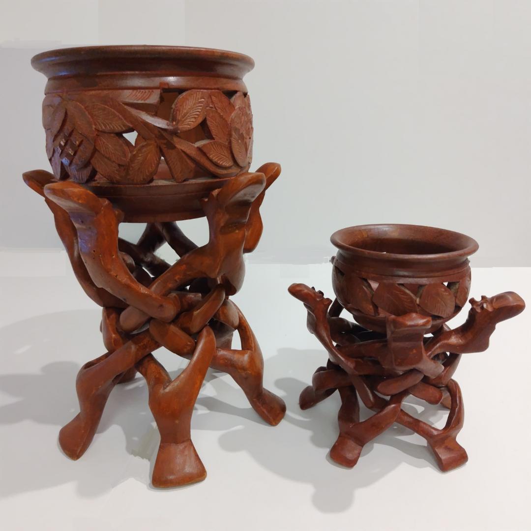 美品 】Sarah Kay作 木彫り ANRI人形 ＆ 3D立体的壁掛け