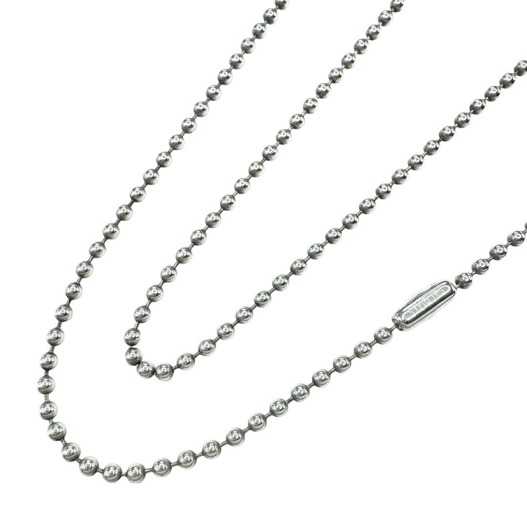 美品 正規品 CHROME HEARTS シルバー ボールチェーン 18インチ
