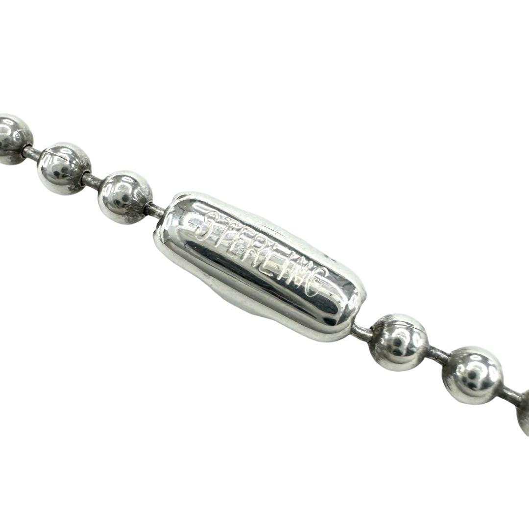 美品 正規品 CHROME HEARTS シルバー ボールチェーン 18インチ