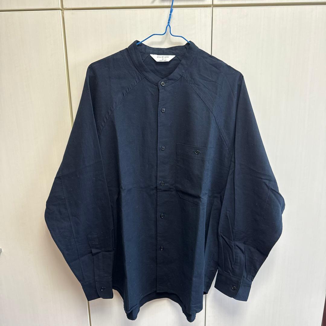 STILL BY HAND ネイビーシャツ 46