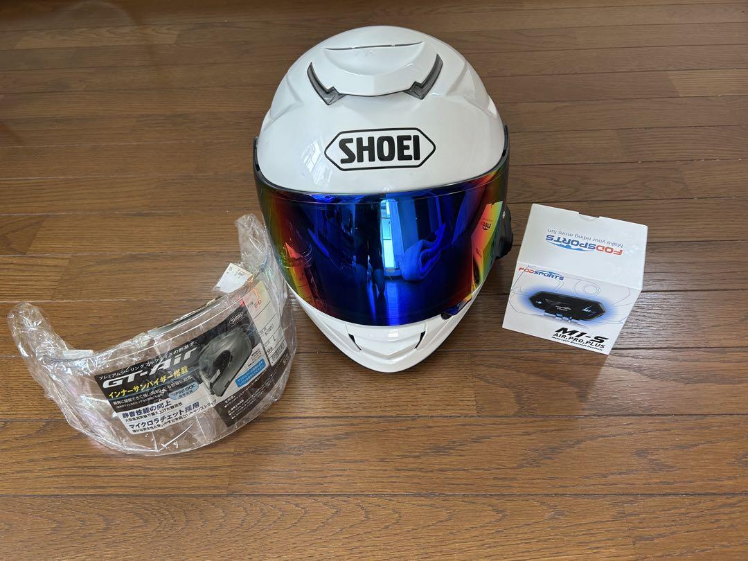 SHOEI GT-Air ホワイトフルフェイスヘルメット インカム・シールド付