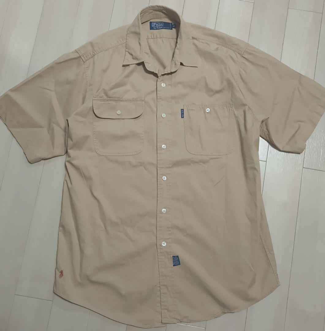 POLO by RALPH LAUREN 半袖　コットンシャツ　裾ロゴ
