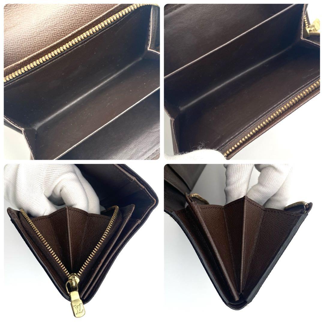 【美品】ルイヴィトン　折り財布　ダミエ　ポルトモネ　ビエ　トレゾール 美品】ルイヴィトン 折り財布 ダミエ ポルトモネ ビエ トレゾール