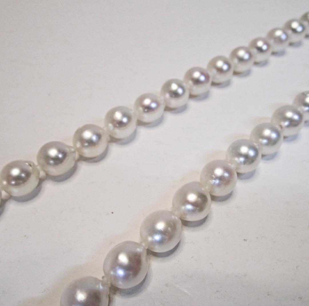 Whitewash様☆アコヤ本真珠ロングネックレス照り抜群 ８.０-８.４mm