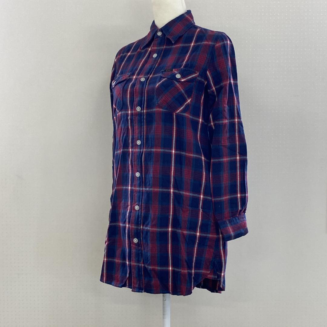 美品 LEE リー ネルシャツ 綿100％ 両胸ポケット チェック柄 おしゃれ