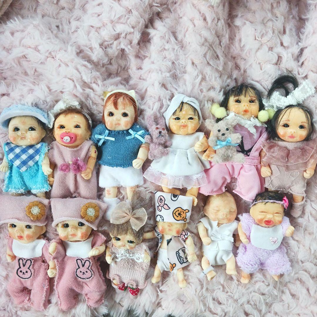 またまた赤ちゃん集合♥️樹脂粘土ベビー♥️リボーンドール♥️