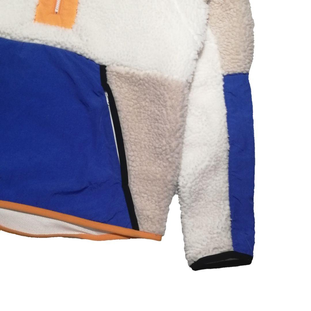 【美品】NIKE ナイキ ハーフジップ ボアフリースフーディー 青 M nrcg.lt