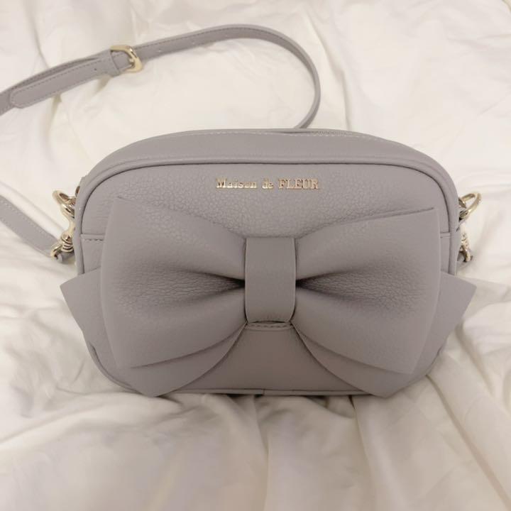ルスチュア Maison de FLEUR リボンラッピングショルダーバッグ FIlgt-m54539343135 ▁ショルダー