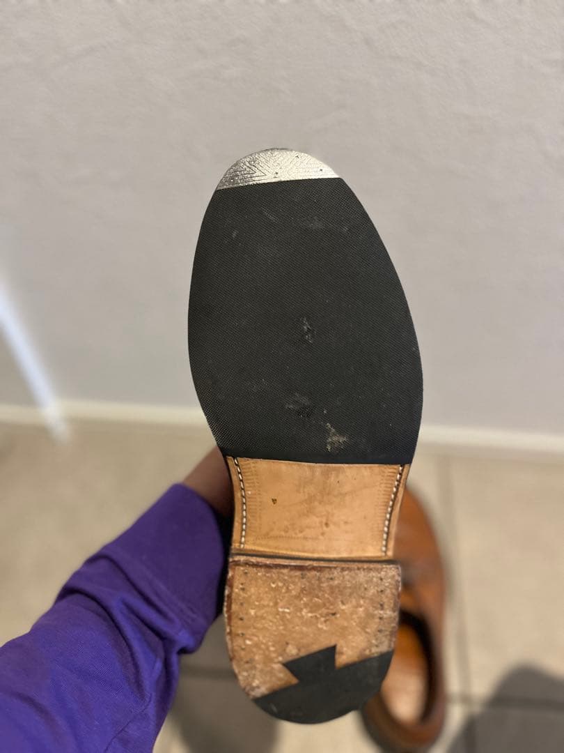 シューズ袋付き25.5cm Alden