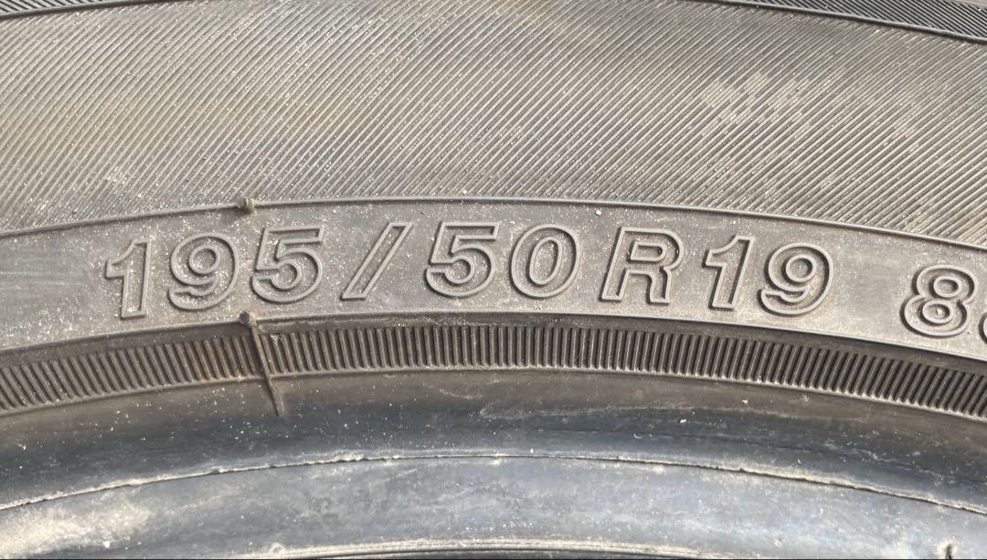 YOKOHAMA 195/50R19 24年製　夏タイヤ　【E-4 ②】