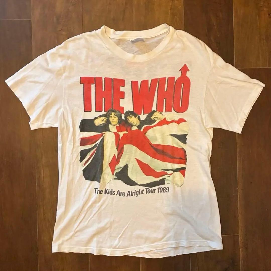 80s vintage The whoバンド tシャツ 古着 シングルステッチ