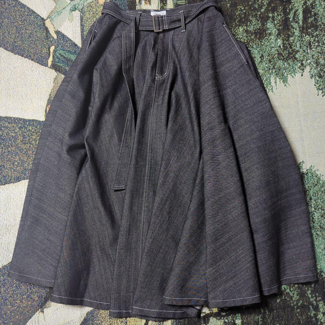 foufou スーパーフレアデニムスカート　super flare denim flare