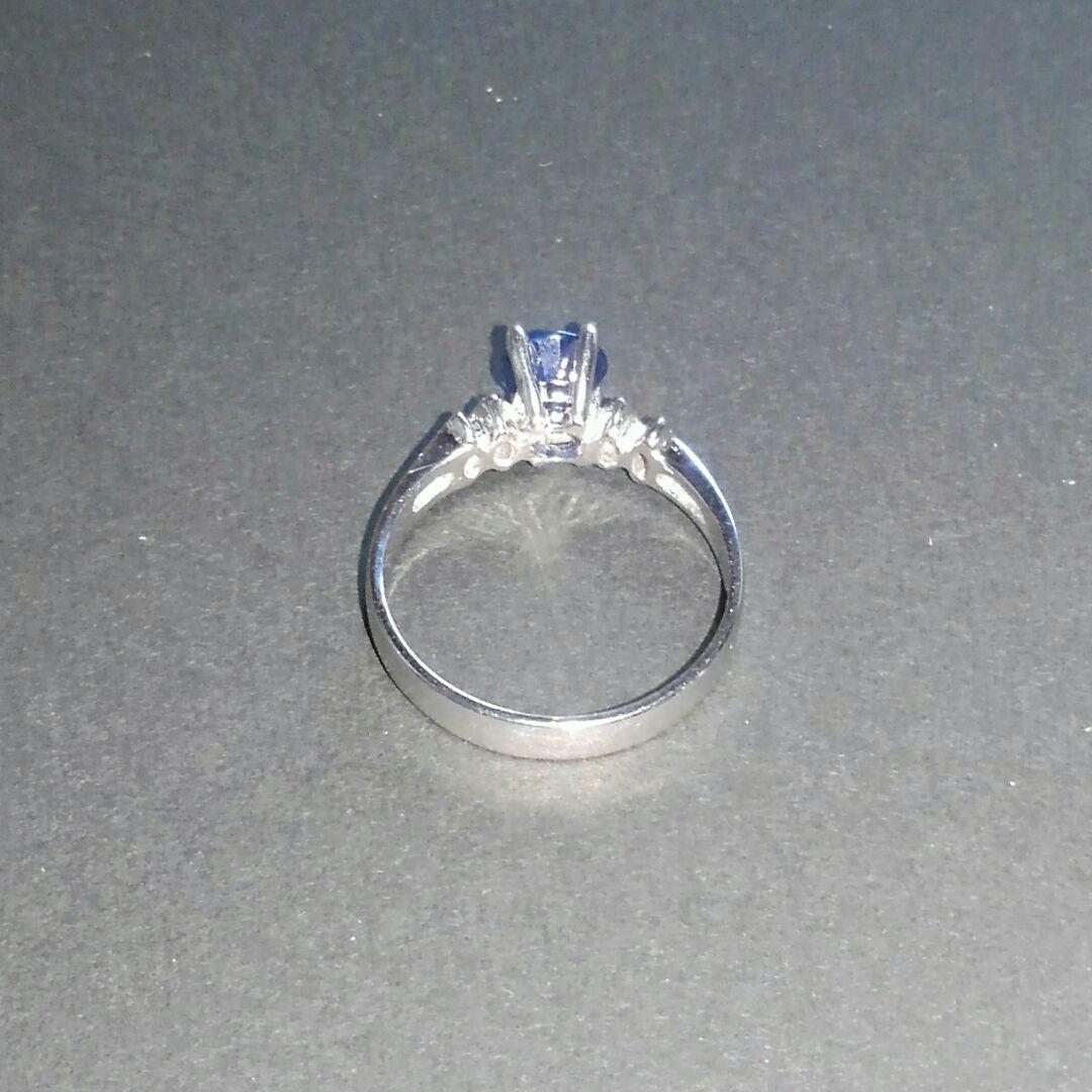 14K ダイヤ リング 10号 wkWtO-m54543236854 K14 WG サファイア 最新の激安
