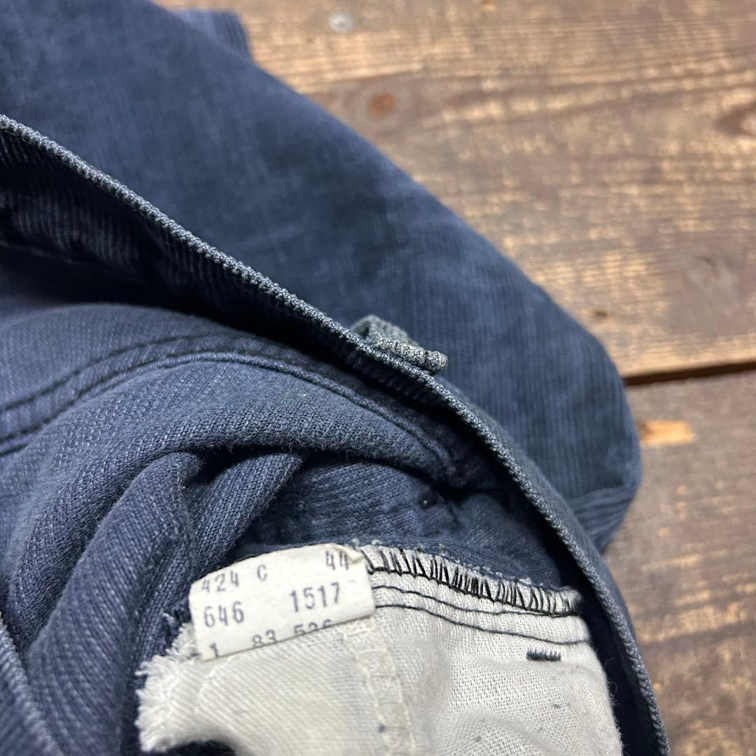 W32　80s　古着　リーバイス　646　コーデュロ　ネイビー　紺