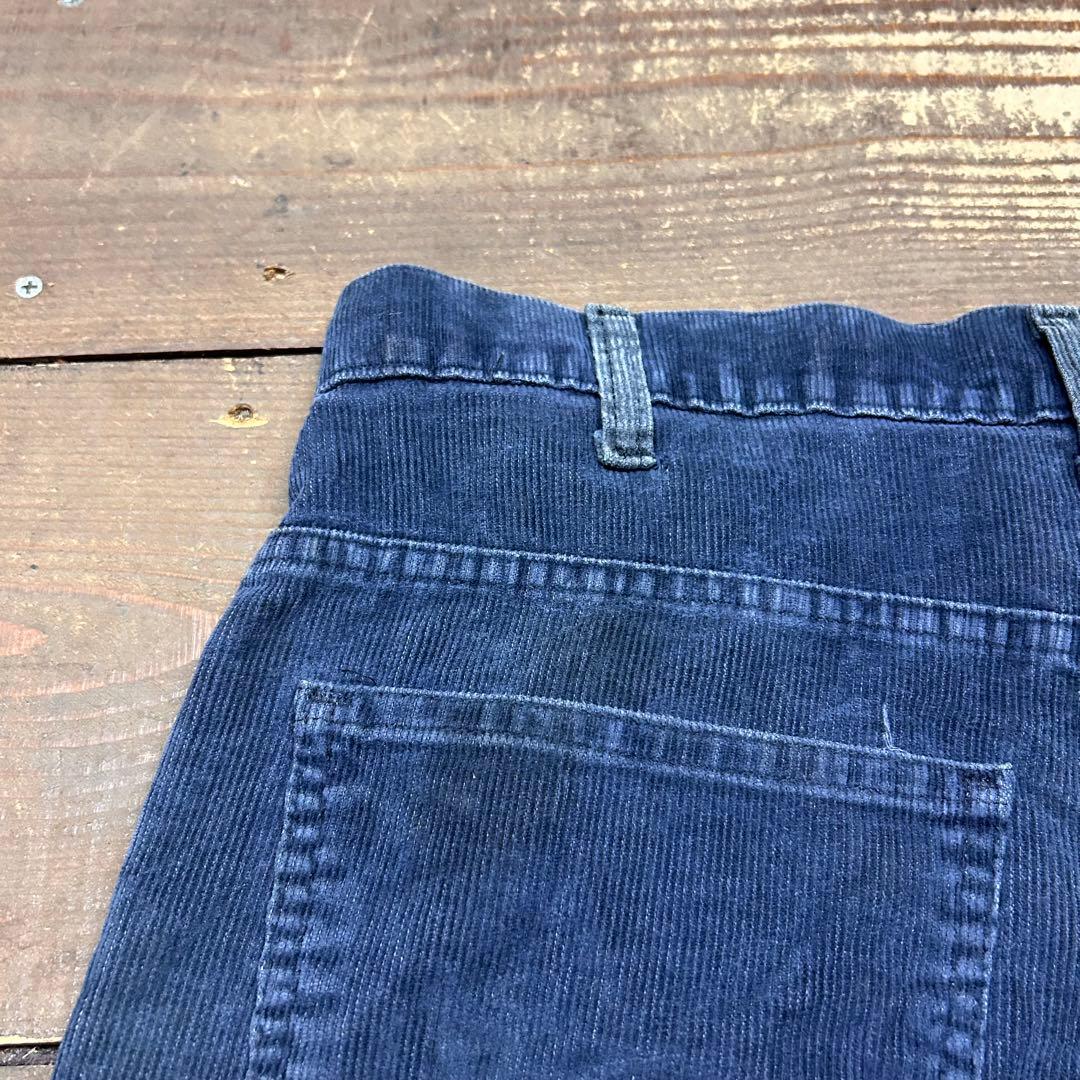 W32　80s　古着　リーバイス　646　コーデュロ　ネイビー　紺