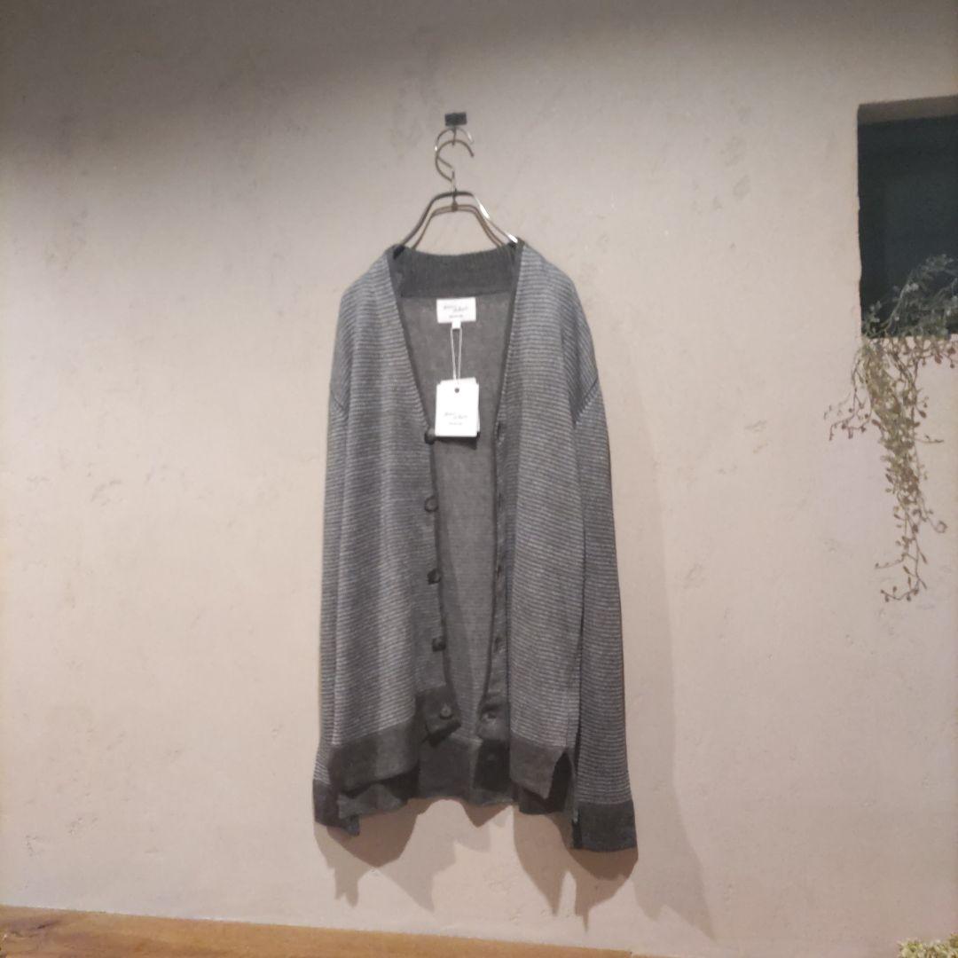 新品【ADAM ET ROPE'】麻　カーディガン　グレー　DEPUIS1990