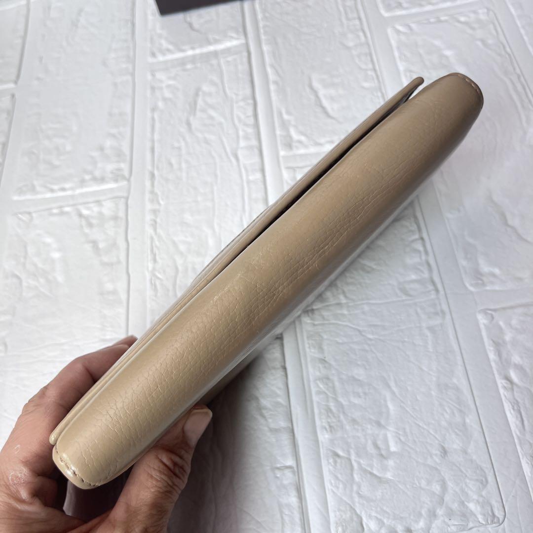 GUCCI✨長財布　ソーホー　シボレザー　GG グレージュ　メンズ　レディース