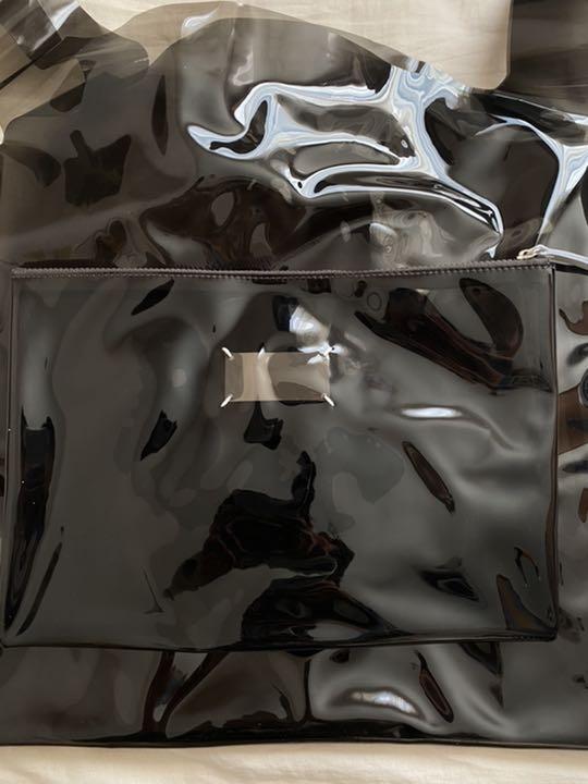 Maison Margiela PVCトートバッグ ブラック×ブラック