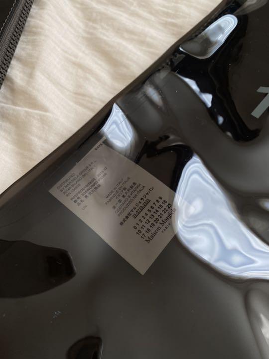 Maison Margiela PVCトートバッグ ブラック×ブラック