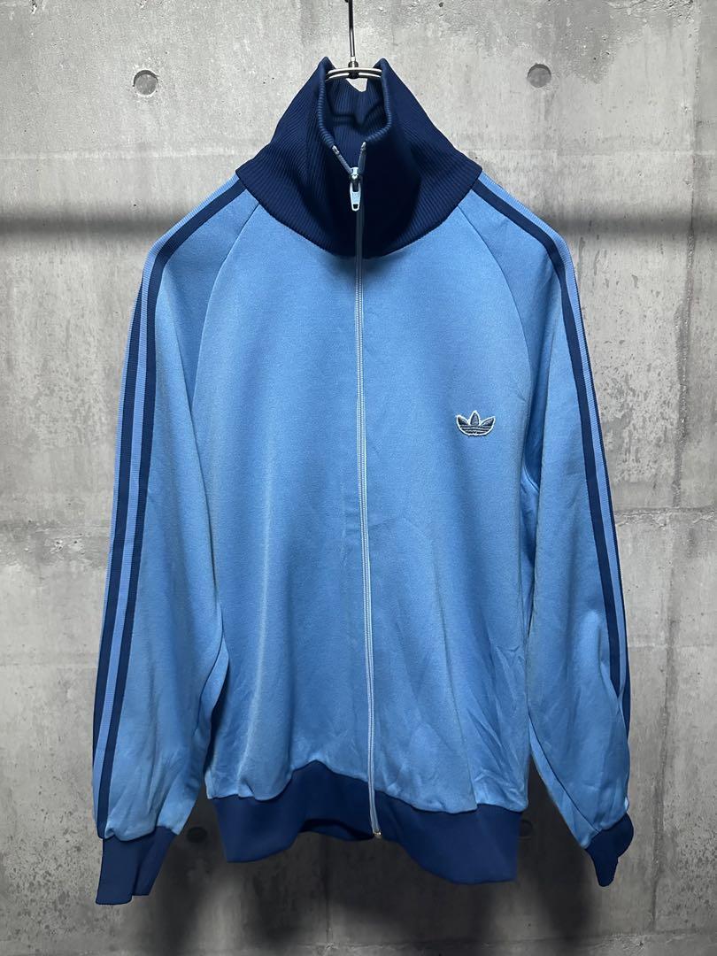 adidas アディダス デサント製 トラックジャケットBLUE ブルー