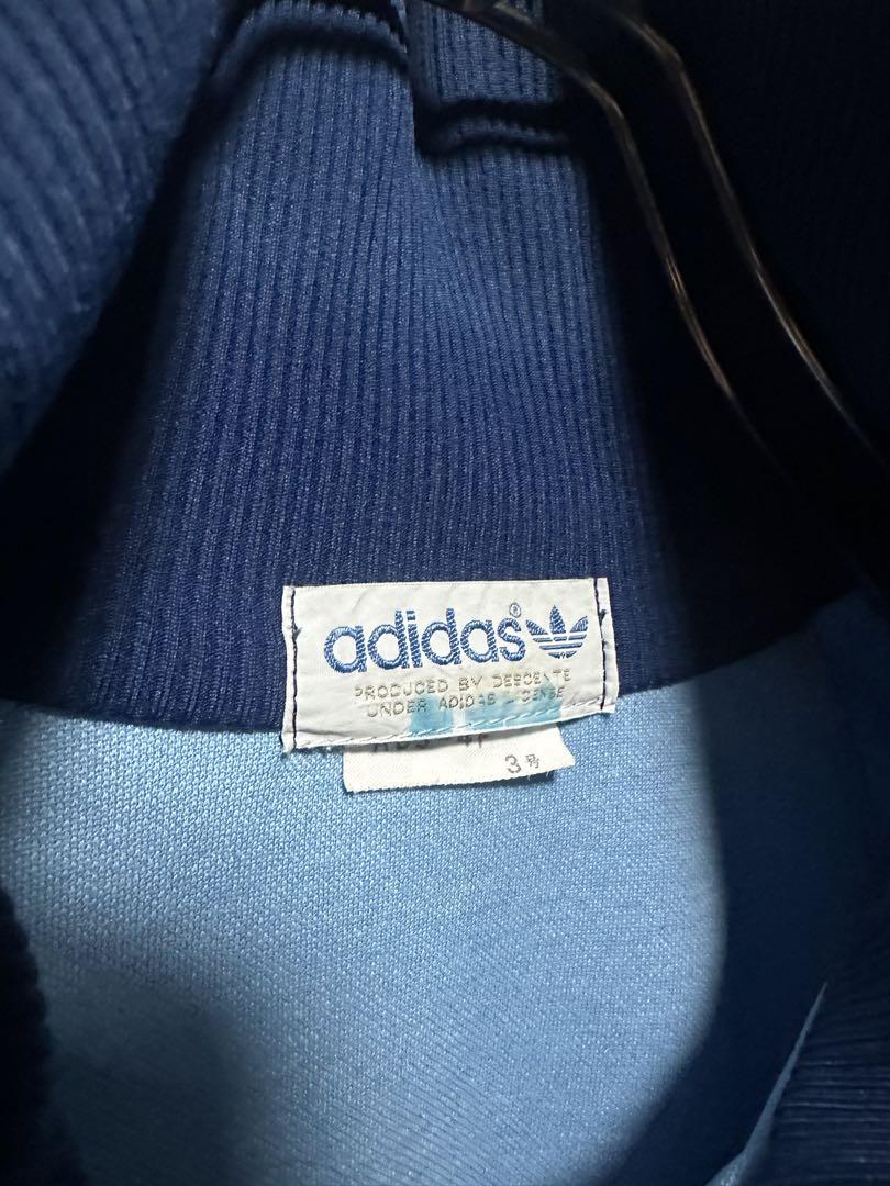 adidas アディダス デサント製 トラックジャケットBLUE ブルー
