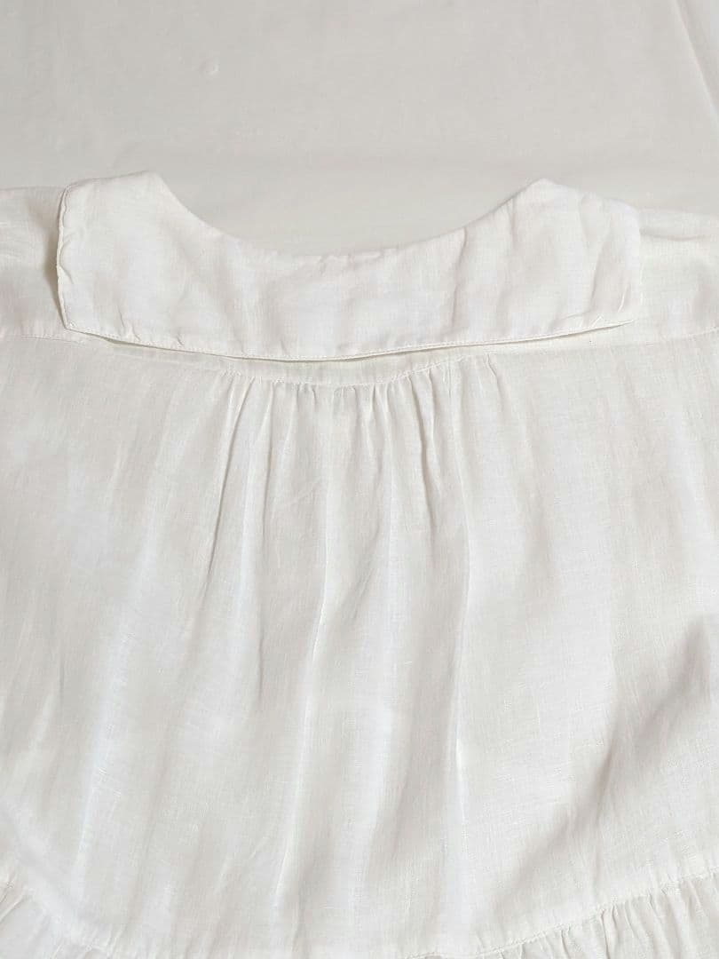 ネストローブ　 長袖 フレアワンピース　リネン