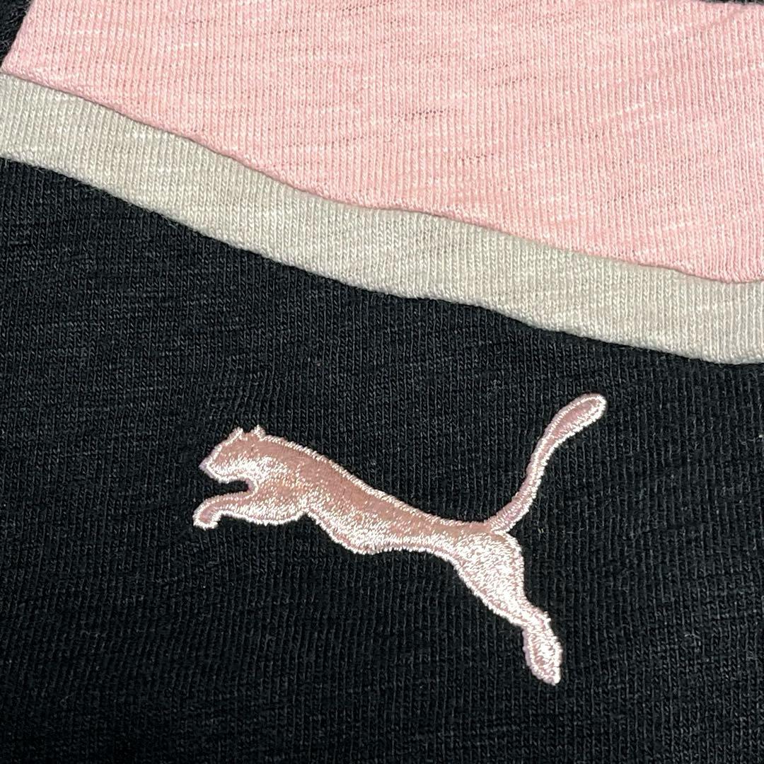 PUMA プーマ トラックジャケット ジャージ ハイネック バイカラー 刺繍 L