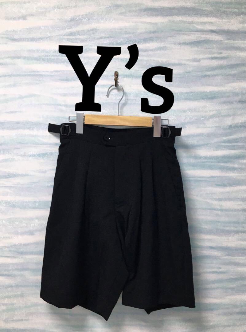 【Y’s】ワイズ　ハーフパンツ　ブラック