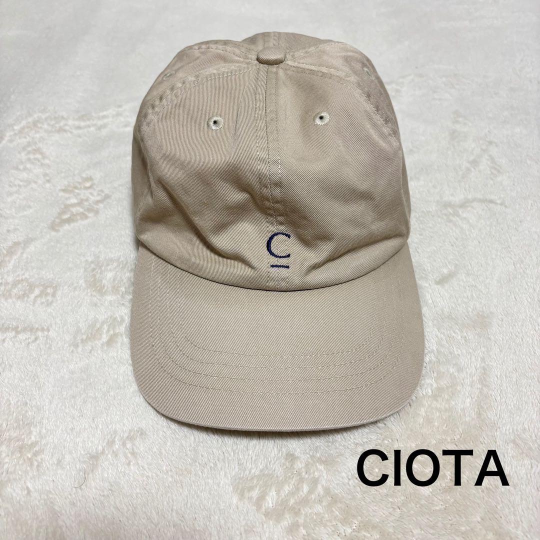 CIOTA　シオタ　スビンコットンチノ　キャップ　ベージュ