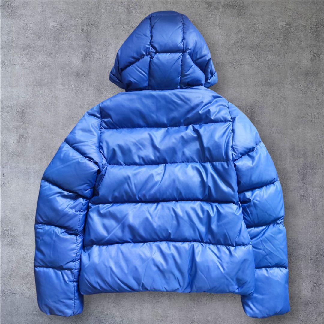 【未使用級】DUVETICA フード付きダウンジャケット ブルー青 44 XL 【未使用級】DUVETICA フード付きダウンジャケット ブルー青 44 XL