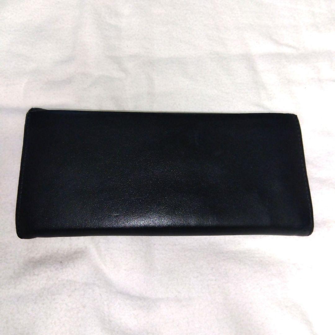 美品)ポールスミスブラック長財布二つ折りウォレットストライプ花柄