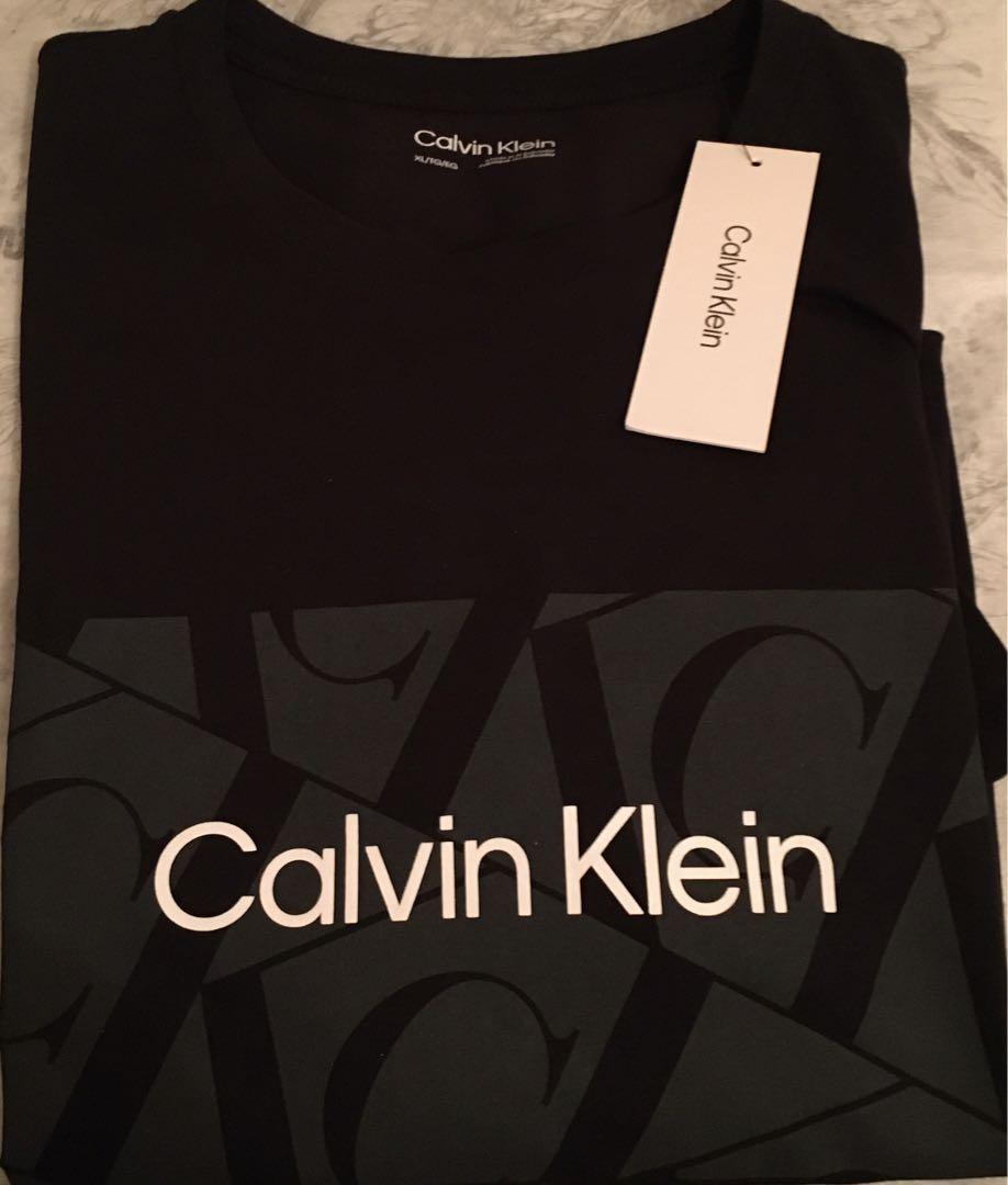 ★週末限定価格★ラバーブランドロゴ カルバンクライン メンズ半袖Tシャツ 新品