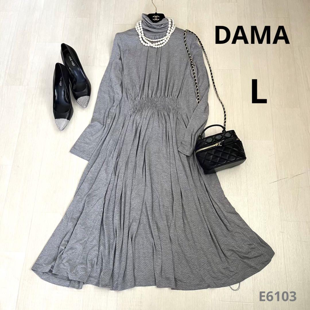 ドットワンピース新品　DAMA collection ダーマコレクション　ドットワンピース　L