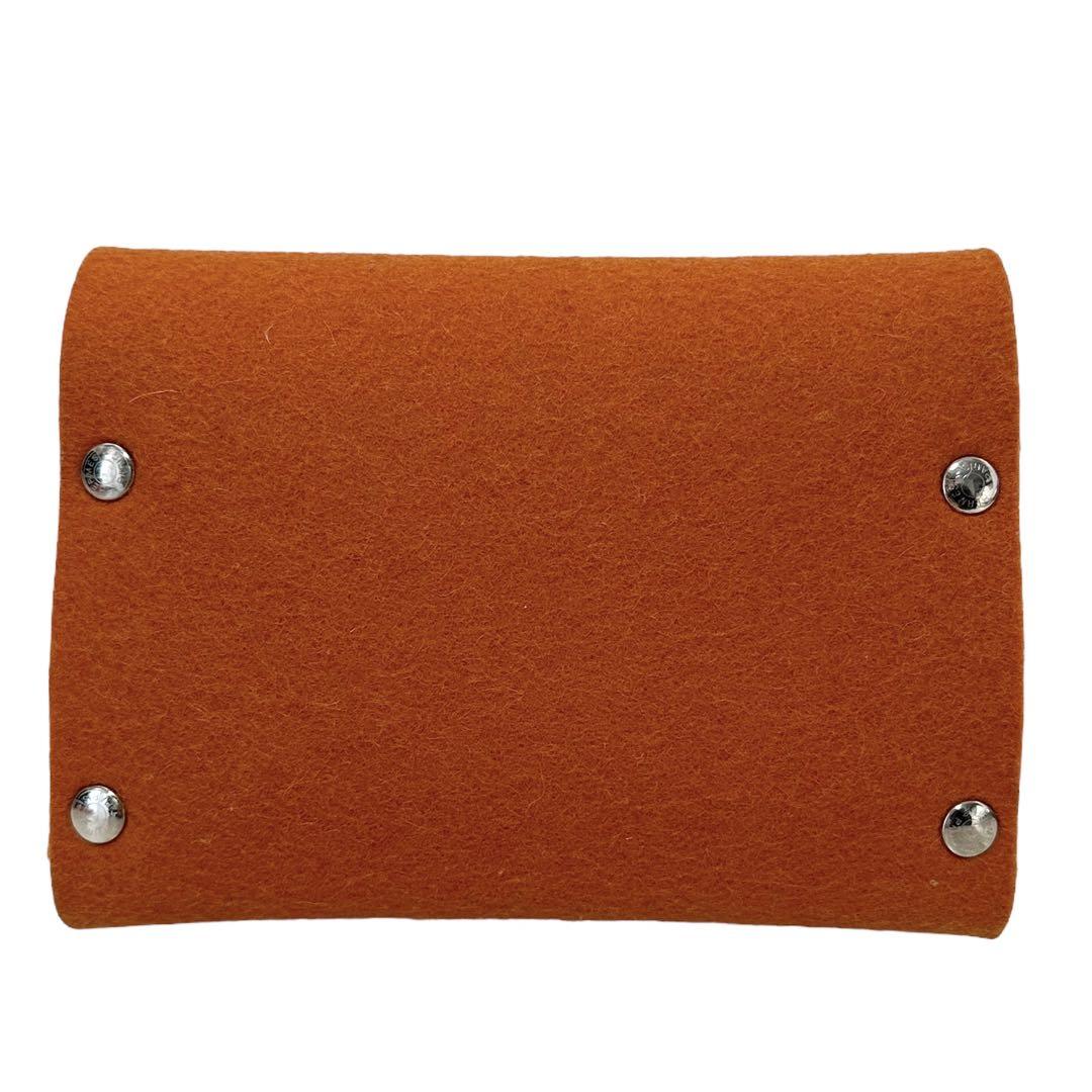 【美品✨】HERMES エテュイカルト トランプケース 小物入れ GM オレンジ