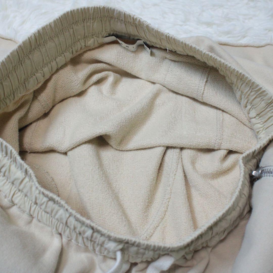 希少 美品 mnml ミニマル SWEAT SHORTS ハーフパンツ ベージュ