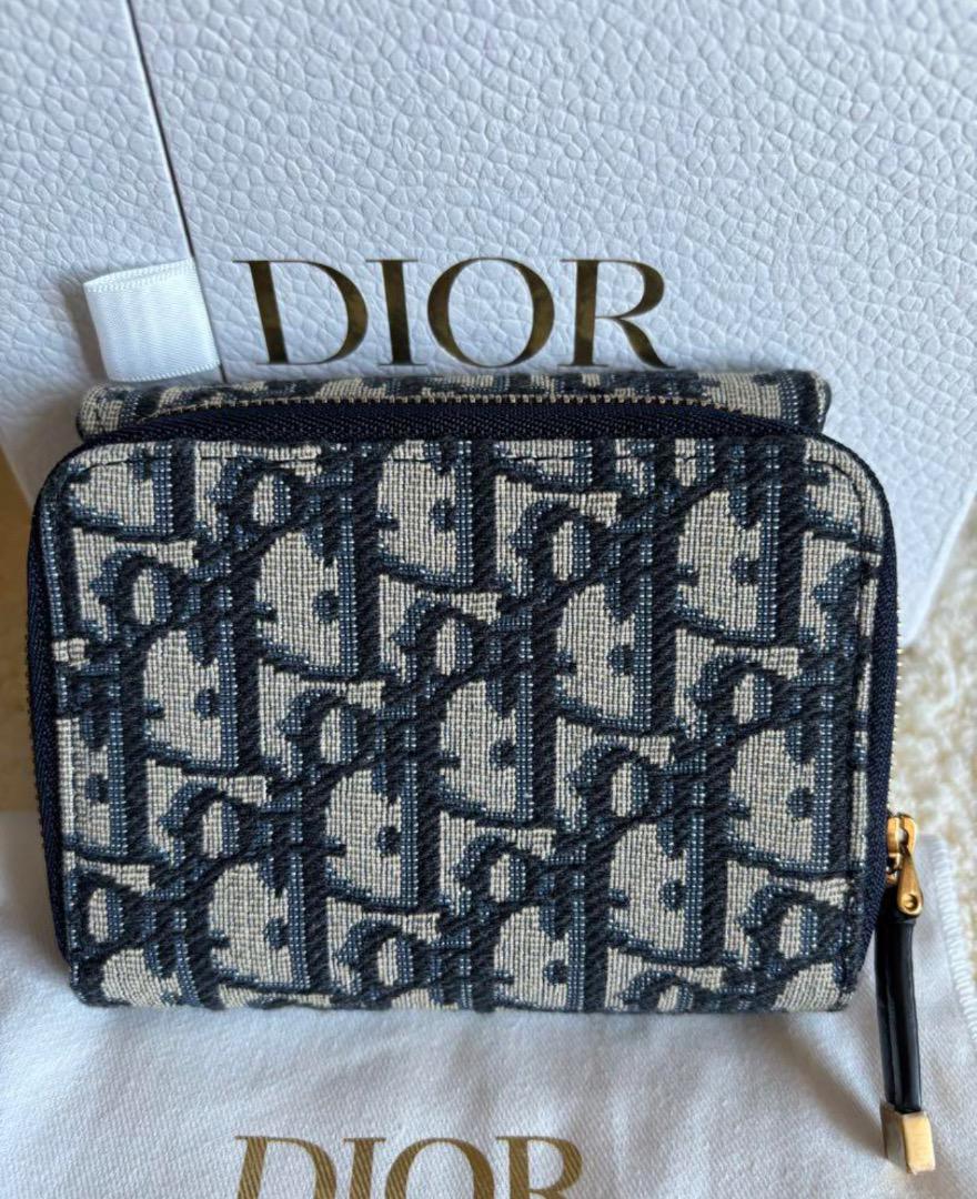 DIOR クリスチャン　ディオール　サドル　バイフォールド　ウォレット