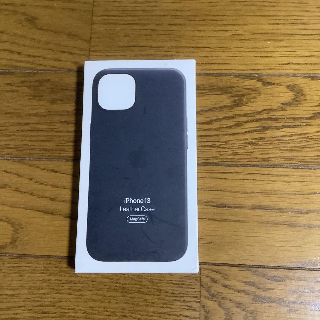 純正品　iPhone 13 用　レザーケース ミッドナイト