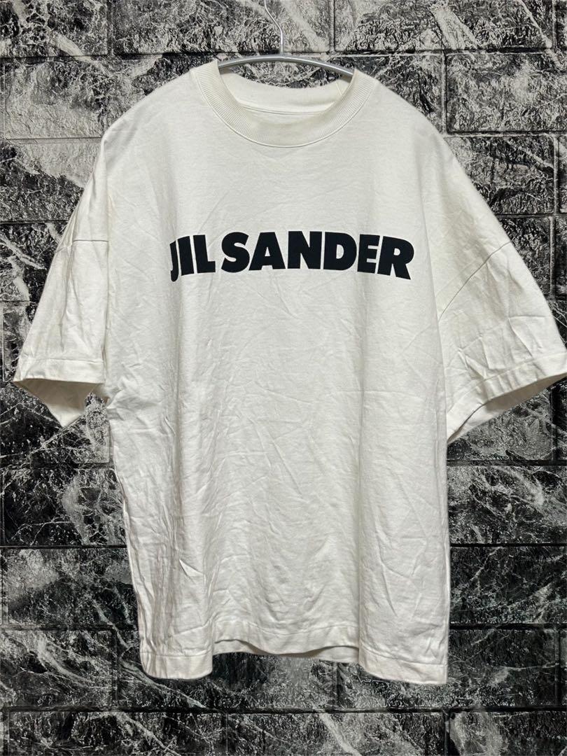JIL SANDER ロゴTシャツ 白 XS 美中古 正規品
