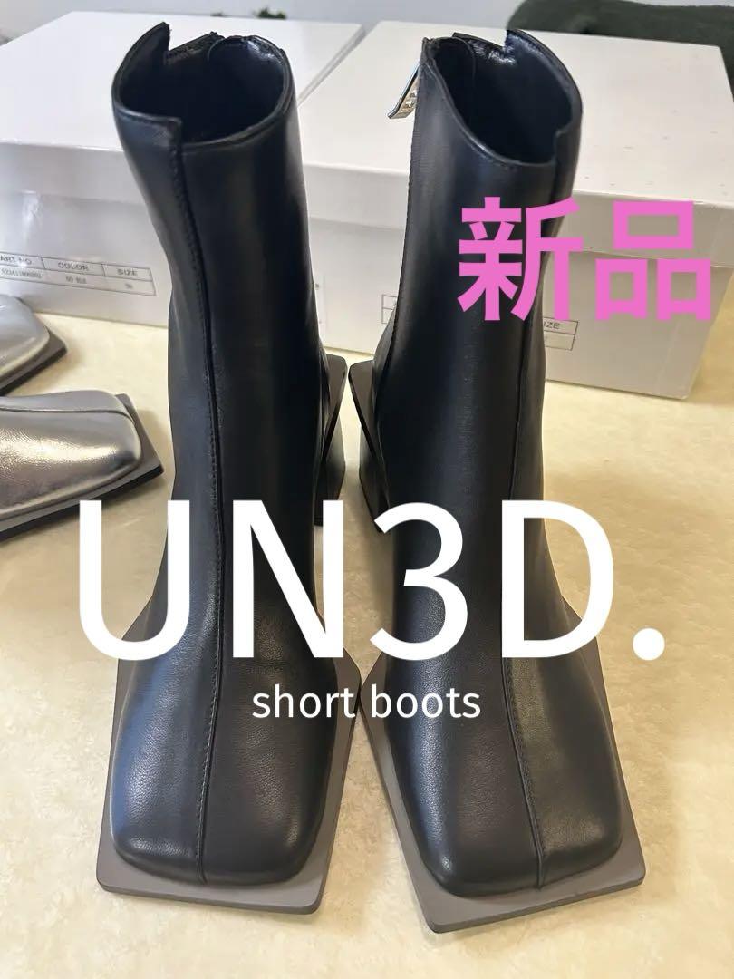 新品★ WIDE SQUARE SHORT BOOTS