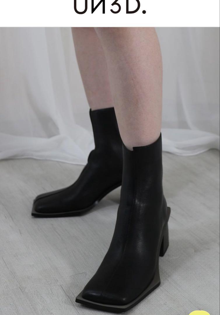 新品★ WIDE SQUARE SHORT BOOTS