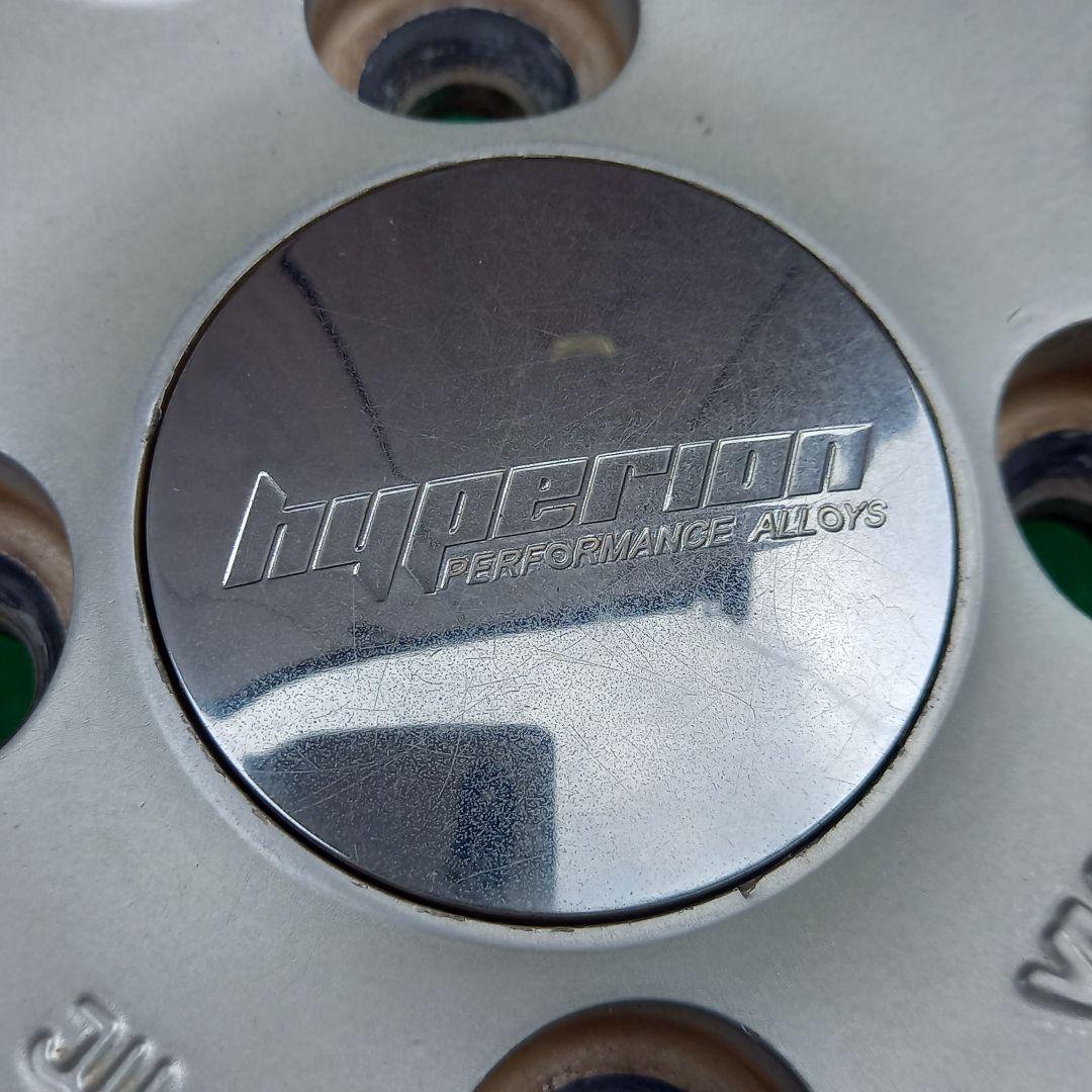 ②hyperion 14インチ アルミホイール 2本 タイヤ付155/65R14