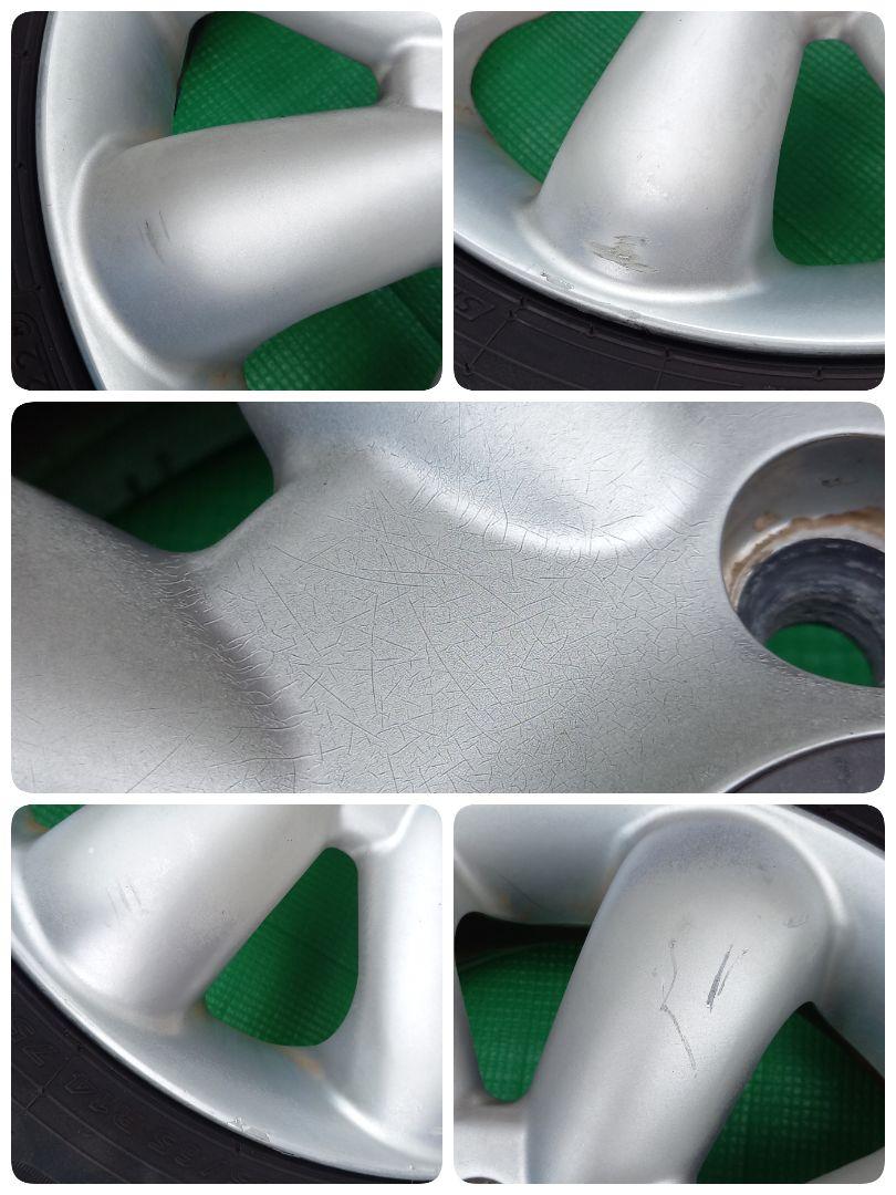 ②hyperion 14インチ アルミホイール 2本 タイヤ付155/65R14