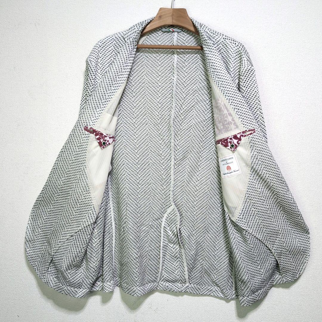 新品未使用品✨️インターメッツォ　リネン　サマージャケット　白　超特大　XXL