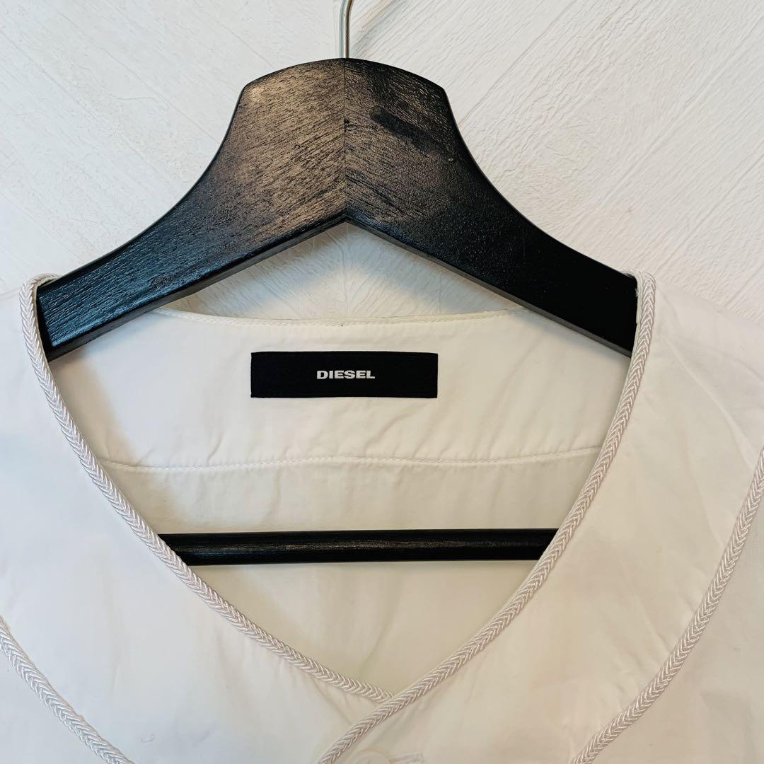 DIESEL ディーゼル ベースボールシャツ ホワイト XL - メルカリ