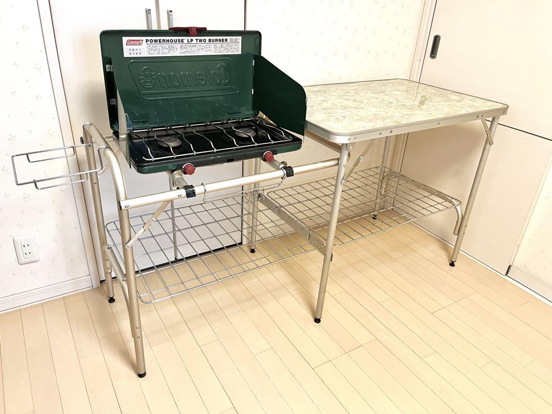 Coleman 2バーナーバーベキューコンロ &キッチンテーブルセット オールインワンキッチンテーブルの通販｜キャンプ用品の