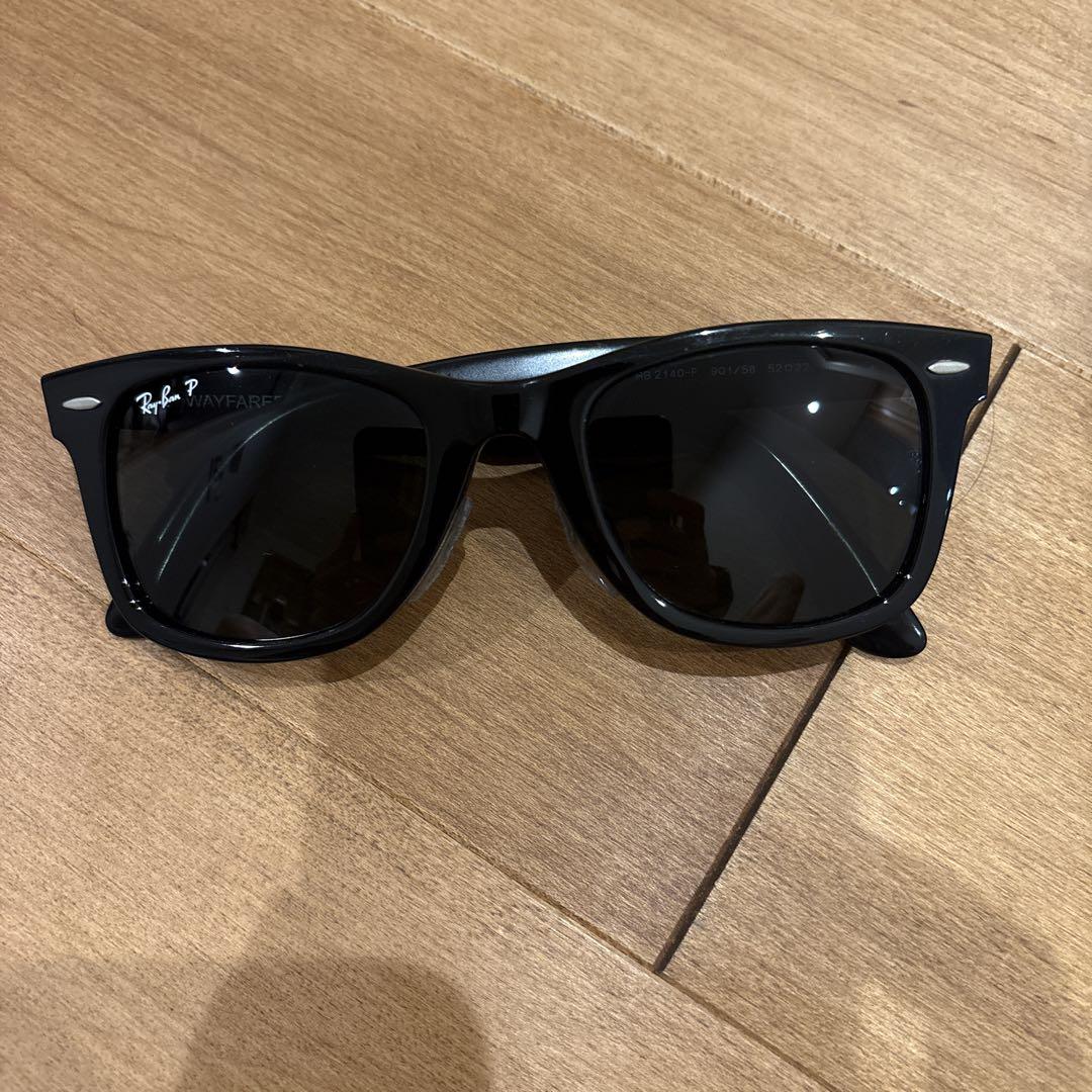 Ray-Ban Wayfarer ブラックサングラス　偏光