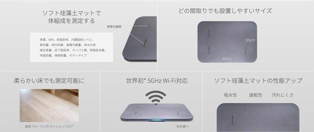 スマートバスマット(体組成計モデル)