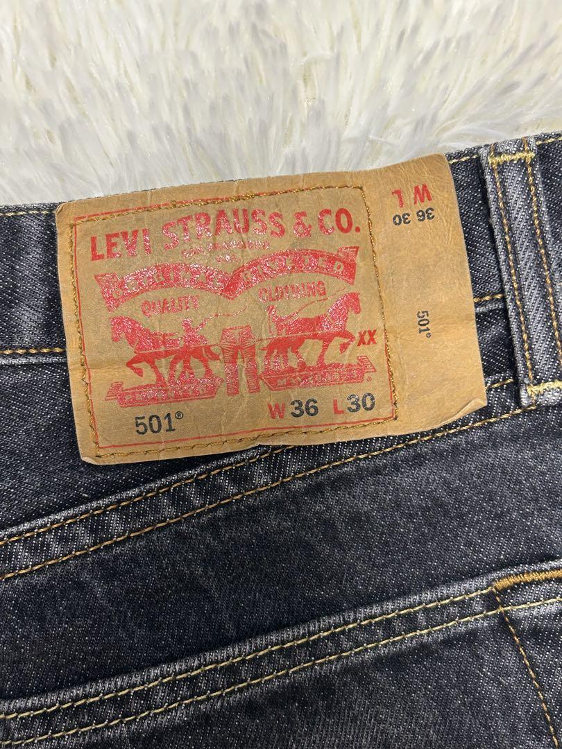 【W36】リーバイス　Levi's 501 ブラックデニムパンツ