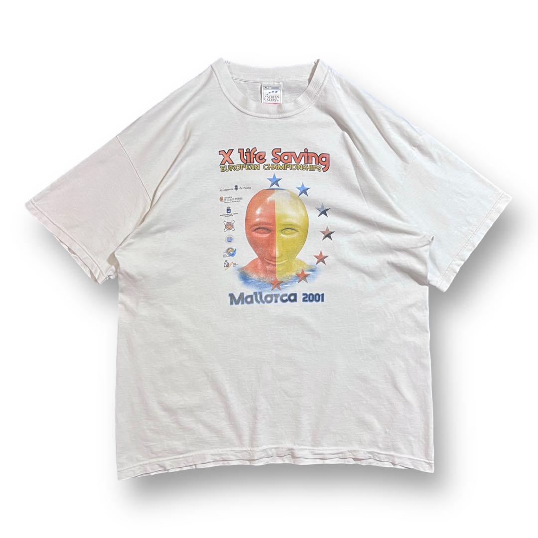 2001's X Life Saving ライフセービング プリント Tシャツ